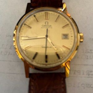 Vintage Omega Geneve Gold Plated Cal. 1480 Ref. 166.0098 35mm Automatic Watch